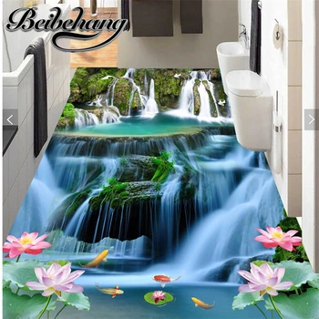 Beibehang užsakymą kambarį pagal plotis, ilgis karpis lotus krioklio vandens vonia, virtuvė 3d 3D tapyba