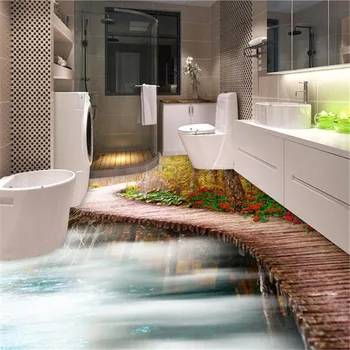 Beibehang virtuvės Užsakymą 3D grindų tapybos freskos tapetai dėvėti ne slydimo atsparus vandeniui sutirštės lipnios PVC Tapetų spalva