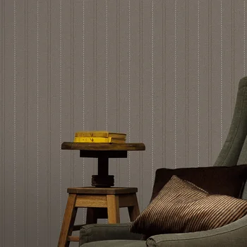 Beibehang Šiuolaikinės paprasto paprasti tapetai miegamajame, gyvenamasis kambarys televizijos fono sienos vertikaliai dryžuota žalia 3d tapetai roll