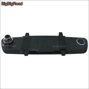 BigBigRoad toyota harrier Automobilių DVR Mėlynas Ekranas, galinio vaizdo Veidrodėliai Kamera Vaizdo įrašymo Kameros automobilių juodosios dėžės naktinio matymo