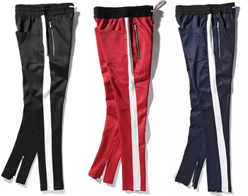 Black Icon Brand Clothing 2017 New Retro Style Leg Zippe Decoration Men/Women Hiphop High Srteet Pants Version Pencil Pants