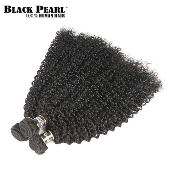 Black Pearl Anksto Spalvos Žmogaus Plaukų 3 Ryšulius Su Uždarymo Ne Remy Brazilijos keistą Garbanotas Plaukų Pynimas Ryšulius Su Nėrinių Uždaryti