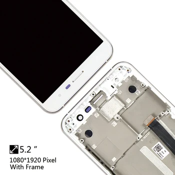 Black/White 5.2 inch For Asus ZenFone 3 ZE520KL Z017D Z017DA Z017DB LCD DIsplay + Touch Screen Digitizer Assembly Replacement