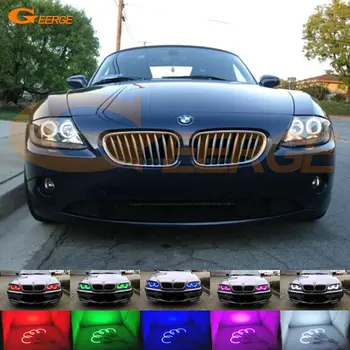 BMW Z4 E85 E86 2002 2003 2004 2005 2006 2007 2008 Puikus Multi-Color Itin ryškių RGB LED Angel Eyes kit Halo Žiedai