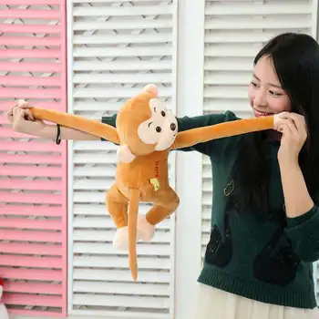 BOLAFYNIA Didelis pliušinis beždžionė beždžionių spalvų pliušinis kimštiniai žaislai, Valentino Diena dovana vaikams Kalėdų dovana