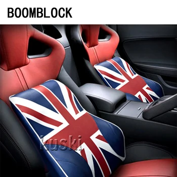 BOOMBLOCK 1pcs Automobilio galinės Sėdynės Pagalvėlė Vėliavos Modelio Opel Astra G H J Volvo S60 V70 XC90 Citroen C5, C4, C3 Subaru Priedai