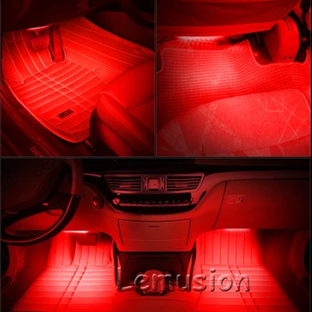 BOOMBLOCK 1set App Automobilių Spalvų LED Salono Apšvietimas Audi A4 A3 A6 C6 B7 B8 B5 audi Q5 Seat Leon Ibiza Skoda Fabia Yeti Priedai
