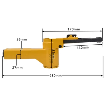 Borntun Oro Belt Sander Pneumatinis Įrankis, Pneumatinės Belt Sanders 10mm*330mm 4