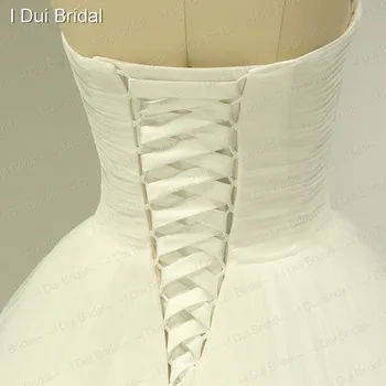 Brangioji Kamuolys Suknelė Rankų Darbo Tiulio Žiedlapis Vestuvių Suknelės Realios Foto Fabrikas Užsakymą