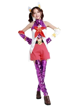 Brdwn LOL Star Globėjas Moterų Lux Jinx Janna Lulu Cosplay Kostiumas Sailor suknelė mokyklos vienodos