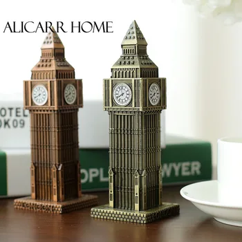 Britų turistams, suvenyrų Londono orientyrą Big Ben klasikinis apdaila metalo lydinio medžiagos modelis modelis