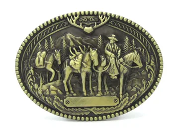 Bronzos Kaubojus Medžioklės Diržo Sagtis Vintage Stiliaus Vakarų
