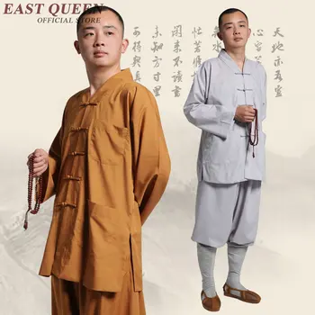 Budistų vienuolis, chalatai shaolin budistų vienuolis drabužių tradicinę kinų budistų vienuolis kostiumas KK1749 H