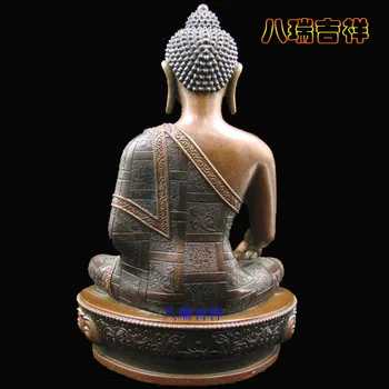 Budos statula/ Tantros Budistų /Kumbum vienuolynas qinghai gamybos/vario mažas skaičius Buddha sakyamuni, 21.5 CM