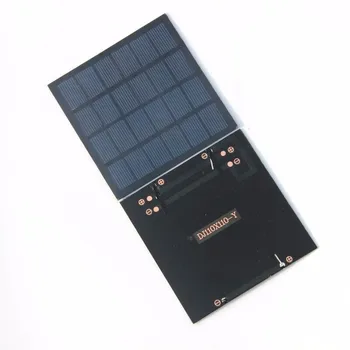 BUHESHUI 1.5 W 6 V 250mA Mini Polikristaliniai Saulės Skydelis Mažų Dervos Saulės Elementų Saulės Modulis 110*110*2MM 24pcs Didmeninės