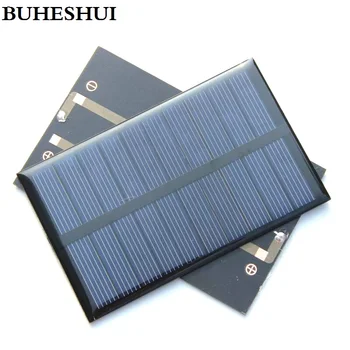BUHESHUI Didmeninė 1.2 W 5V Mini Saulės Elementų Modulis, Polikristaliniai Saulės Skydas 