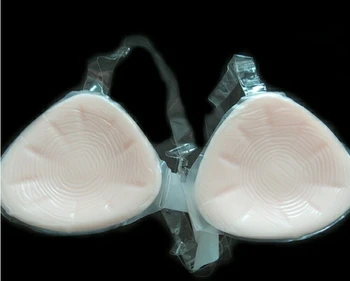 C Taurė Trikampis Silikoninių Krūtų Formos su dirželiu Crossdresser Seksualus Boobs Papai CD dirbtinės krūtys 600g/pora