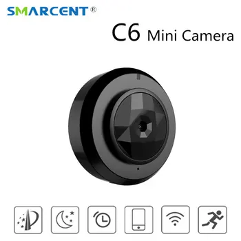 C6 Belaidžio Wifi IP Kontrolės Mini Kamera 720P HD Vaizdo Įrašymas Mikro Kamera, vaizdo Kameros Parama Judesio Dtection Kamera pk C1 C2