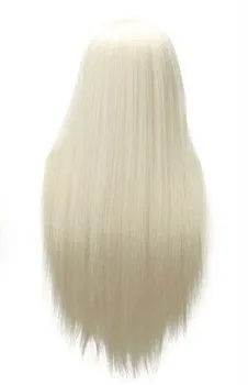 CAMMITEVER Balti Plaukai Manekenas Šukuosenos, plaukų kirpimo Mokymo Vadovas Baltų Plaukų Manekeno Galvos Kosmetologijos Girl Praktika