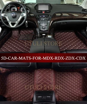 Car floor mats fo rAcura MDX RDX ZDX CDX 2006-2017 5D waterproof custom fit car liners foot mats