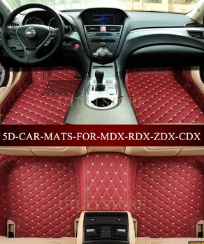 Car floor mats fo rAcura MDX RDX ZDX CDX 2006-2017 5D waterproof custom fit car liners foot mats