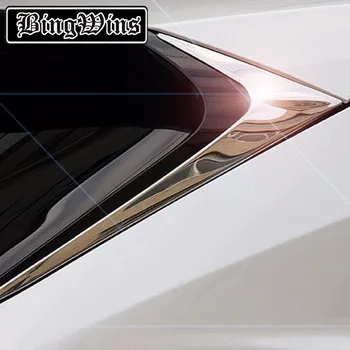 Car Styling ABS Chrome Rear Window Side Wing Cover trim For LEXUS NX200 NX300h NX200t Exterior triangle Decoration Accessories