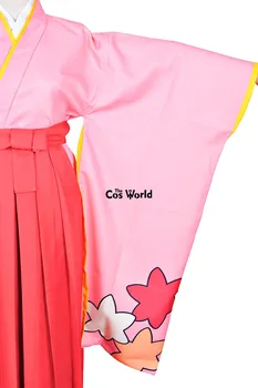 Cardcaptor Sakura Daidouji Tomoyo Japonų Kimono Yukata Tarnaitė Suknelė Vienodą Aprangą, Anime Cosplay Kostiumai