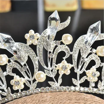 CC rožančiai vainikėliai hairbands kristalų vinatge tuščiaviduriai dizainas vestuvių plaukų aksesuarai moterims nuotaka šalies dalyvavimas juvelyrikos HG303