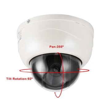 CCTV Saugumo 5MP MINI Dome PTZ Kamera 5.0 MP 5 Megapikselių IP Kamera Pan Tilt ONVIF IR 40M 2.7-13.5 MM 5X ZOOM IR P2P Mobilųjį Peržiūrėti