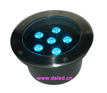 CE,geros kokybės,18W RGB LED inground šviesos,RGB LED prožektorius,DS-11C-D180-18W-RGB,6*3W RGB 3in1,24V DC,valdomas,pritemdomi,IP67
