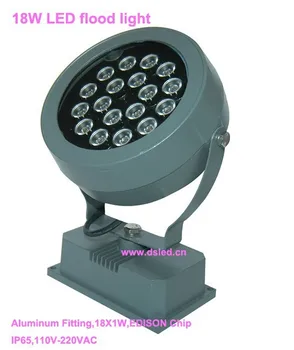 CE,IP65,geros kokybės,didelės galios 18W LED projektorius, šviesos,LED potvynių šviesos,DS-T06B-18W,110V-250VAC,18X1W,EDISON lustas