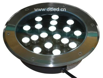 CE,IP67,geros kokybės,šviesos srautą galima reguliuoti,18W LED RGB požeminės šviesos, LED RGB inground šviesos,Skersmuo 250mm,24V DC,