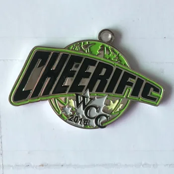 Cheerific Medaliai/metalo emblema 2016 sportas, pagaminti iš geležies su kaspinu 2