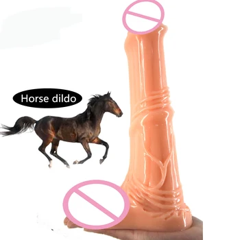 CHGD Didelis Dildo gyvūnų arklių dildo sekso žaislai moterims, honkey vibratorių G spot erotinis žaislas makšties skatinti lesbiečių flirtuoti, sekso parduotuvė