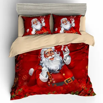Christmas 3d bedding sets comforter duvet cover set bedsheet Pillowcase queen king size Bedlinen 3pcs