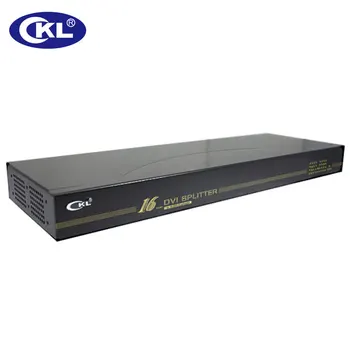 CKL 16 x 1 16 Port DVI Splitter box Support DDC DDC2 DDC2B HDCP 1920 x 1080 Hotkey Selection Rack Mount CKL-916E