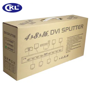 CKL 16 x 1 16 Port DVI Splitter box Support DDC DDC2 DDC2B HDCP 1920 x 1080 Hotkey Selection Rack Mount CKL-916E