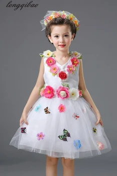 Clothing dance dress for girls Princess dress Student choir clothing child modern dance costumes for kids TB7085