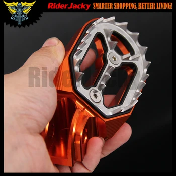 CNC Aluminum Orange Motorcycle foot rests footrest footpegs Pegs Pedals For KTM 500-530 SX-F/EXC-F 2003-2011 2012 2013