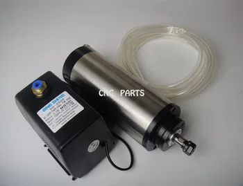 CNC frezavimo veleno ER11 skersmuo 80mm 220V 1,5 KW vandens aušinimo velenas variklis+ 1piece vandens siurblys+vandens vamzdis