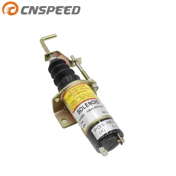 CNSPEED Fuel Shut Off Solenoid valve 1502 12V Kuro Išjungti Išjungti Solenold Lister Petter LPW LPWS LPWT Variklio 66-07197