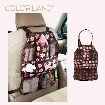 COLORLAND Diaper Bag Car Seat Back Baby Travel Nappy Bags For Stroller Hanging Baby Bag Organizer Insulated Bottle Bag Storage