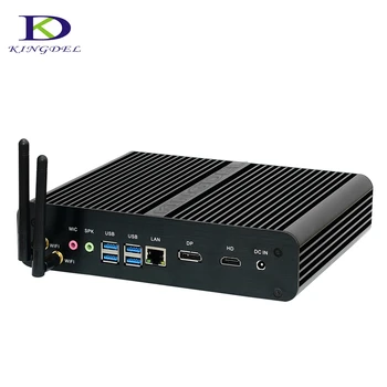 [Core i7 7500U i5 7200U i3 7100U ] 7th Gen Kaby Ežero Nuc Mini pc Windows 10 Nettop Kompiuteris 4K HD Ekranas Ventiliatoriaus HTPC 300M Wifi