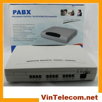 CP208 PABX su CO 2 eilutės x 8 ext už SOHO biuro telefono sprendimą-geriausios kainos