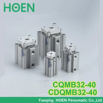 CQMB32-40 CDQMB32-40 CQM serijos 32mm pagimdė 40mm insulto kompaktiškas vadovas lazdele cilindrų dukart veikia vieno strypo pneumatiniai cilindrai