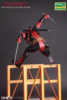 Crazy Žaislai Deadpool 1:6 Peršokti Kliūtį Statula PVC Pav Kolekcines Modelis Žaislas 40cm