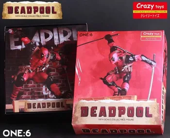 Crazy Žaislai Deadpool 1:6 Peršokti Kliūtį Statula PVC Pav Kolekcines Modelis Žaislas 40cm