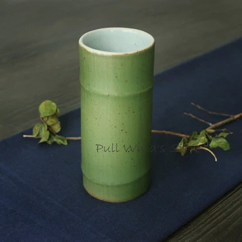 Creative Japanese style bamboo shape ceramic mug Exquisite artistic sense ceramic cups