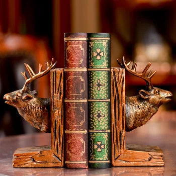 Creative mada, retro Amerikos elnių bookends knygų dervos gyvūnų ornamentais studijų miegamieji dekoruoti dovanas