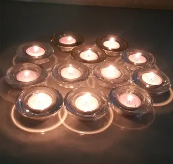Crystal žvakių laikikliai darbalaukio dekoro candlestand stiklo dubenėlį gimtadienio namų puošybai stiklo taurės žvakės